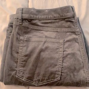 Grey stretch velvet jeans LOFT size 34 (18)